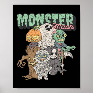 Poster Monstros Engraçados e Divertidos Mash Filmes de Te