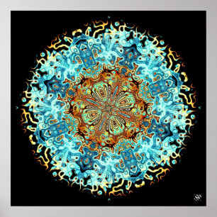 Poster Monstros Mandala 4