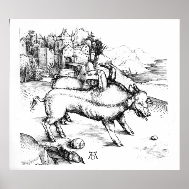 Póster Monstrous Pig (Frente)