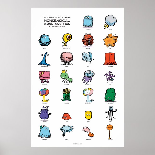 Póster Monstruosidades Não Sensíveis (Frente)