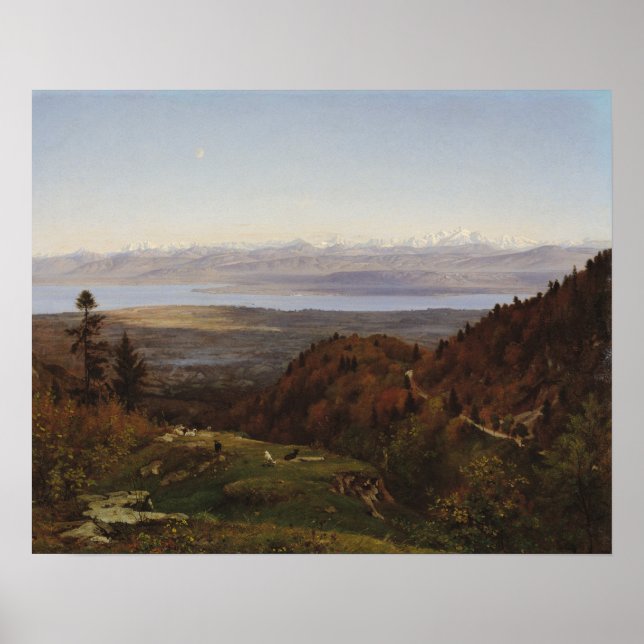 Póster Mont-Blanc de Santo-Cergues, 1869 (Frente)