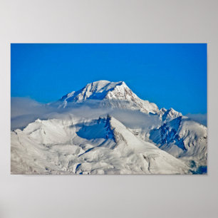 Poster Mont Blanc Les Arcs French Alps França