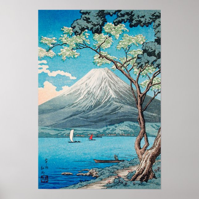 Poster Mont Fuji depuis le lac (Frente)