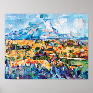 Poster Mont Sainte-Victoire, Paul Cezanne