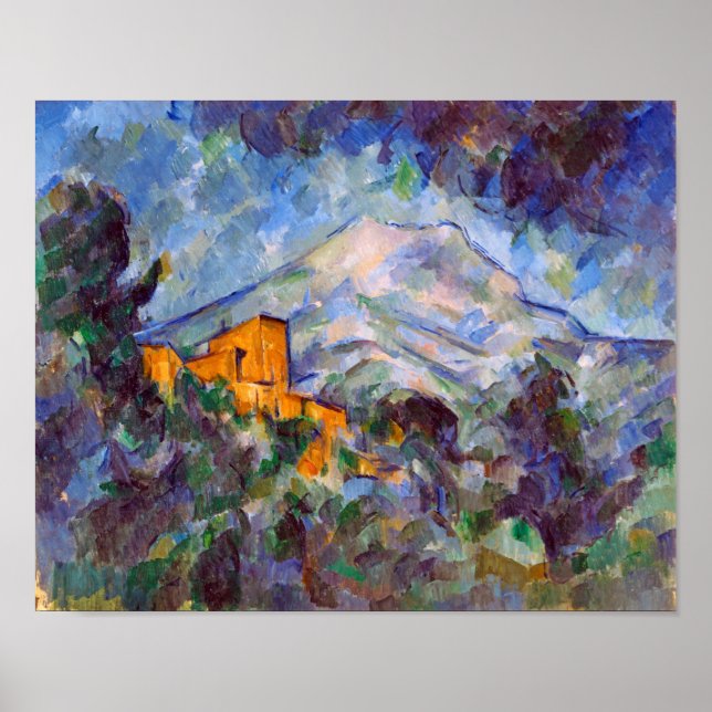Poster Mont Sainte-Victoire, Paul Cezanne (Frente)