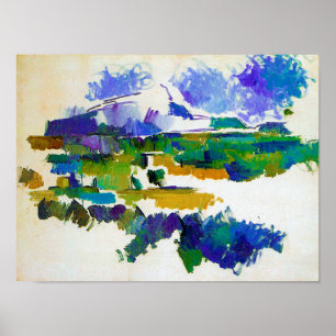 Poster Mont Sainte-Victoire, Paul Cezanne
