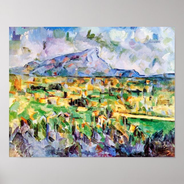 Poster Mont Sainte-Victoire, Paul Cezanne (Frente)