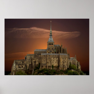 Póster Mont-Santo-Michel