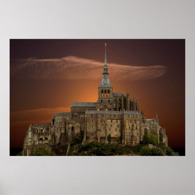 Póster Mont-Santo-Michel (Frente)