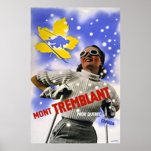 Poster "Mont Tremblant" Viagens Clássicas (Frente)
