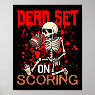 Poster Montado No Dia das Bruxas Do Jogador De Futebol Do