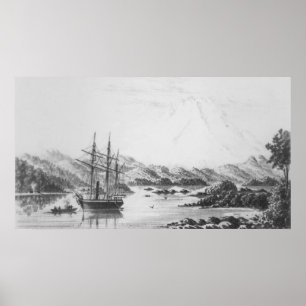 Póster Montagem Burney das ilhas da lontra