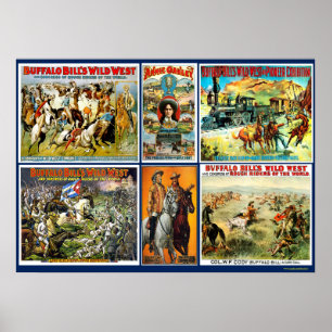 PÓSTER MONTAGEM DE BUFFALO BILL