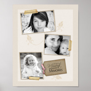 Póster Montagem de Colagem da Família de 3 Slots, 8"x10",