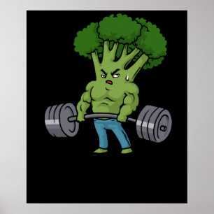 Poster Montagem de Malhação de Broccoli Gym com Dedica