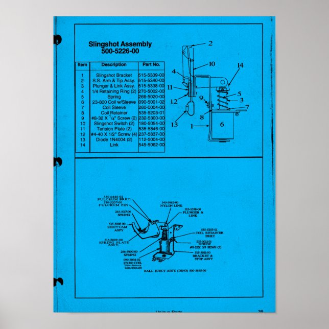 Poster Montagem do Pinball Slingshot (Frente)