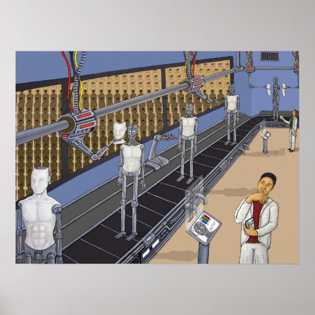 Póster Montagem Robot (Frente)