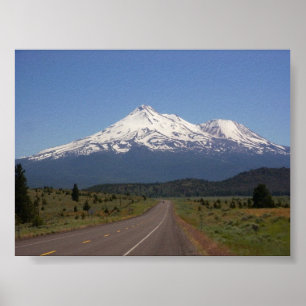 Póster Montagem Shasta, Califórnia