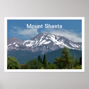Póster Montagem Shasta Califórnia