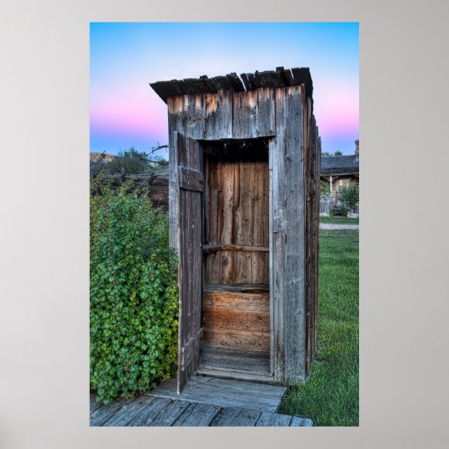 Poster Montana Ghost Town Outhouse (Frente)