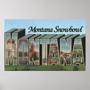Poster Montana Snowbowl, Montana