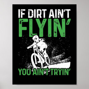 Poster Montanha Bicicleta Se Dirt Aint Voar Você