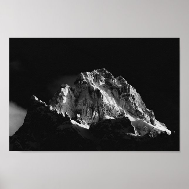 Poster Montanha coberta pelo Sol (Frente)