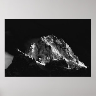 Poster Montanha coberta pelo Sol