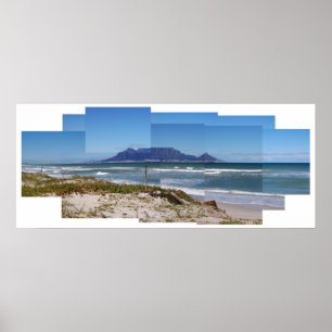 Póster Montanha da mesa, Cape Town, África do Sul