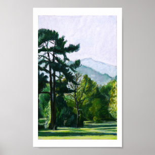 Póster Montanha de Sugarloaf de Abergavenny, Wales