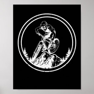 Poster Montanha - Descida De Cavaleiro De Bicho - Montanh