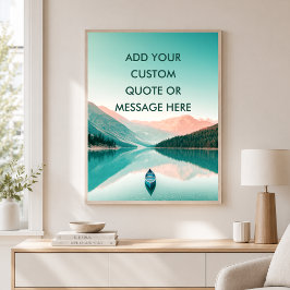 Poster Montanha do Lago - Crie Sua Própria Motivação