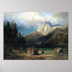 Poster Montanha do leu de agosto Wilhelm