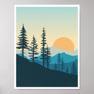 Poster Montanha do Pacífico Noroeste