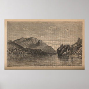 Póster Montanha dos Serra-Dentes - lagoa superior de