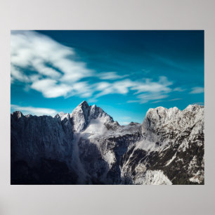 Poster Montanha Jalovec na Eslovênia