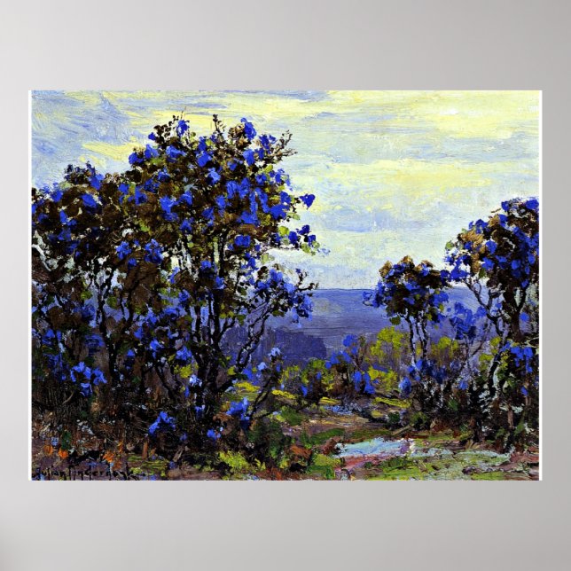 Poster Montanha Laurel em Bloom, bela pintura (Frente)
