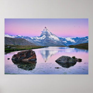 Poster Montanha Matterhorn em Zermatt, Suiça