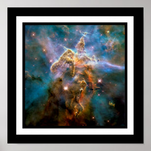 Póster Montanha Mística Nebulosa Carina Foto Espacial Hub