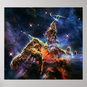 Poster Montanha místico na NASA do espaço