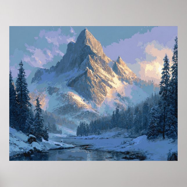 Poster Montanha Nevada (Frente)
