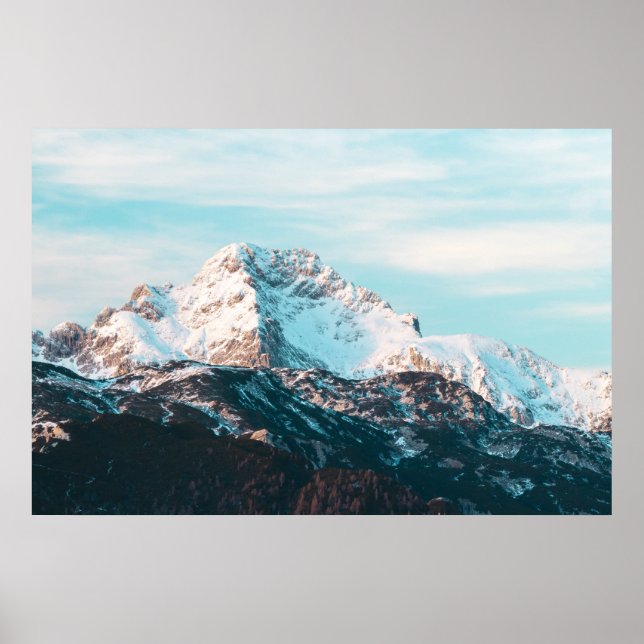 Poster Montanha nevada (Frente)