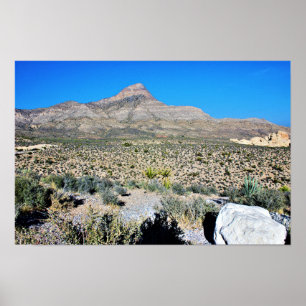 Póster Montanha no Deserto de Nevada