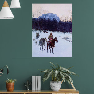 Poster Montanha Obsidiana no Yellowstone Henry Farny 
