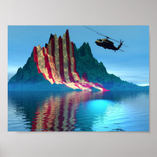 Póster Montanha Patriótica