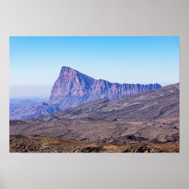 Poster Montanha perto de Jebel Shams (Frente)