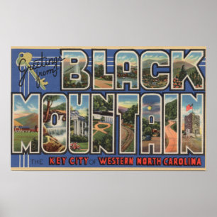 Póster Montanha preta, North Carolina