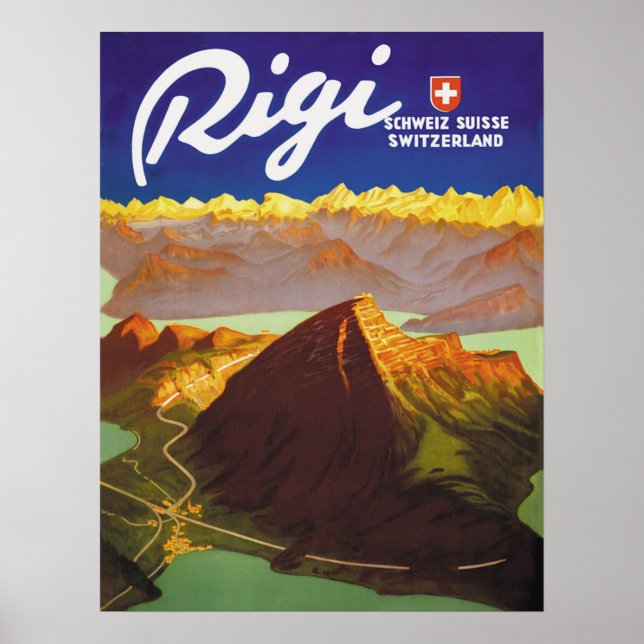 Poster Montanha Rigi, Suiça (Frente)