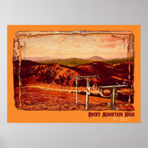 Póster Montanha Rochosa Alta