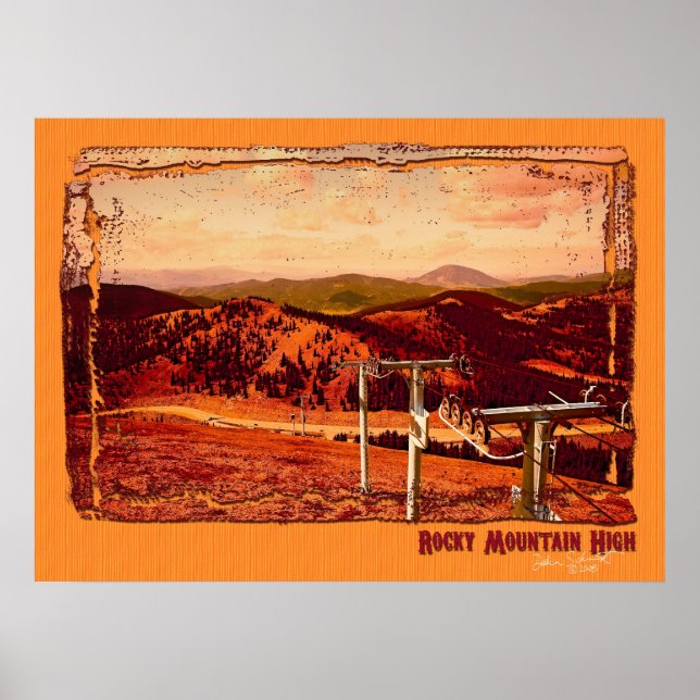 Póster Montanha Rochosa Alta (Frente)